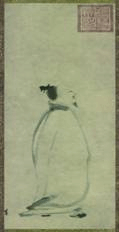 太白行吟图 中国画(轴) 纸本水墨 81.1cm×30.5cm梁楷 南宋 东京国立博物馆(日本)